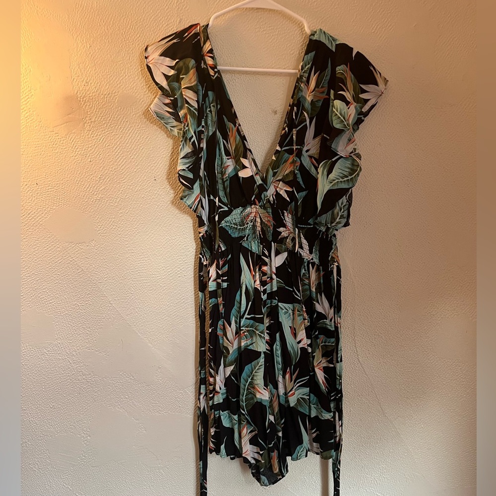 Tie back romper